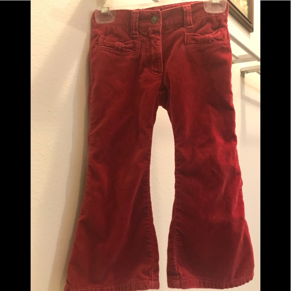 Gymboree Velvet Pants with Bowed Pockets